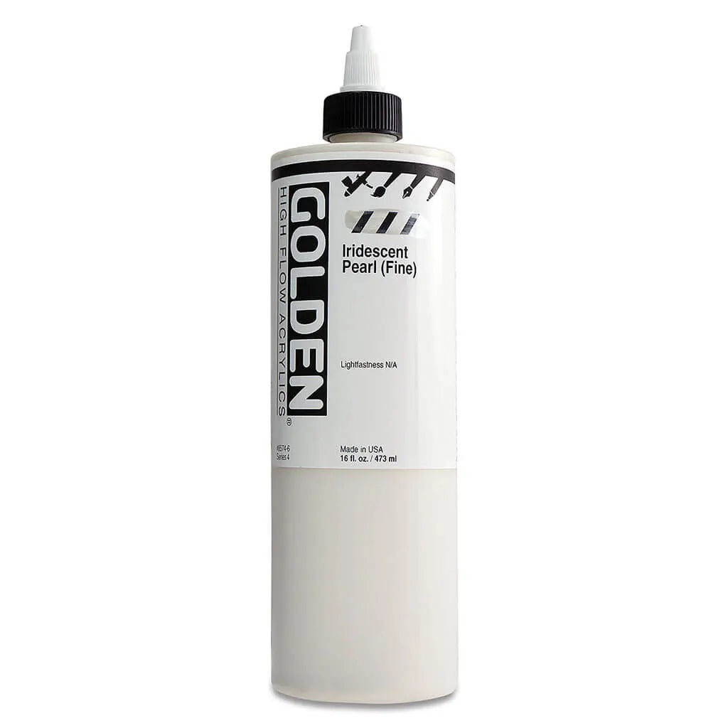 Golden High Flow Acrylic Paint 16oz Iridescent Pearl (Fine) S4