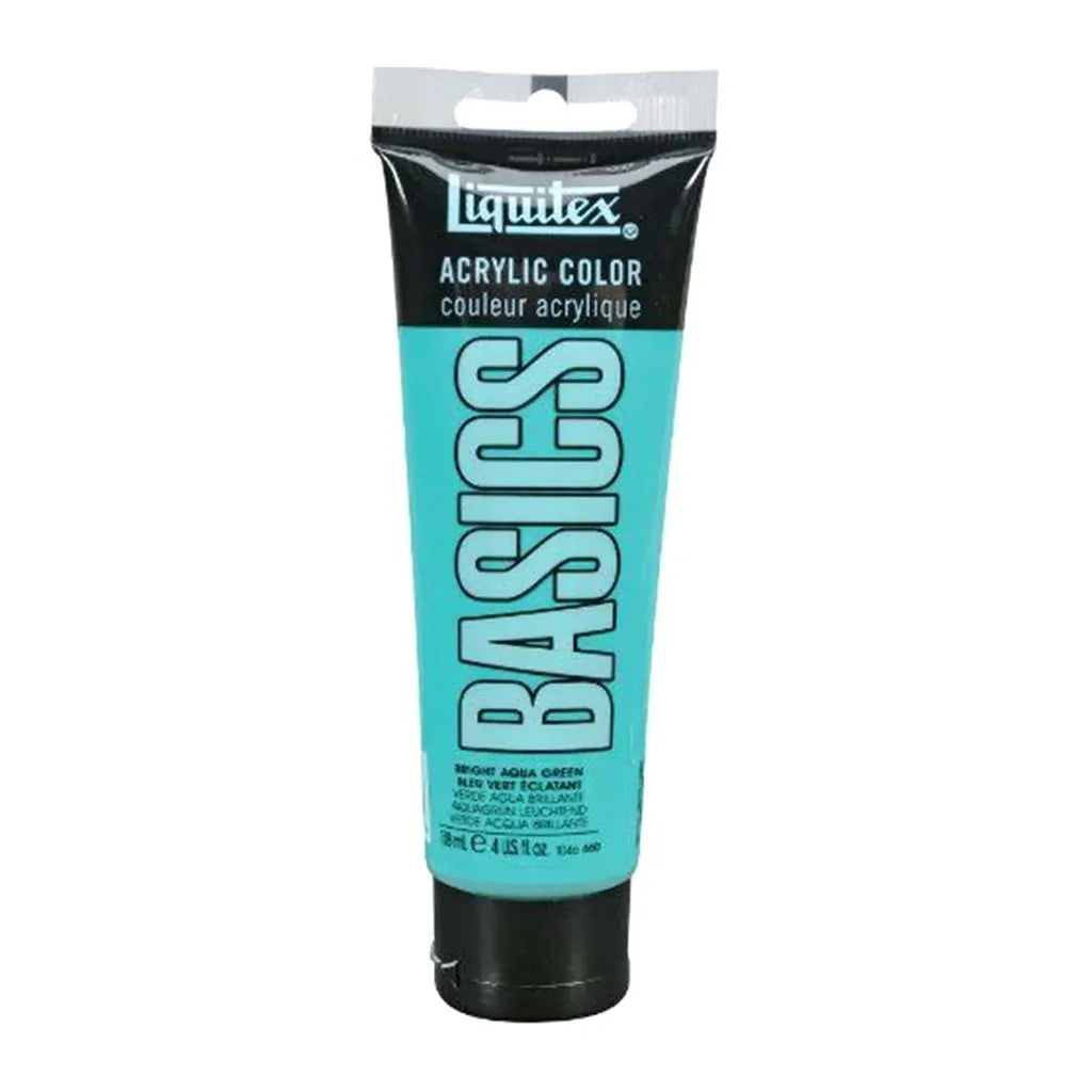 Liquitex Basics Acrylic Color 118ml (4oz) Bright Aqua Green S1