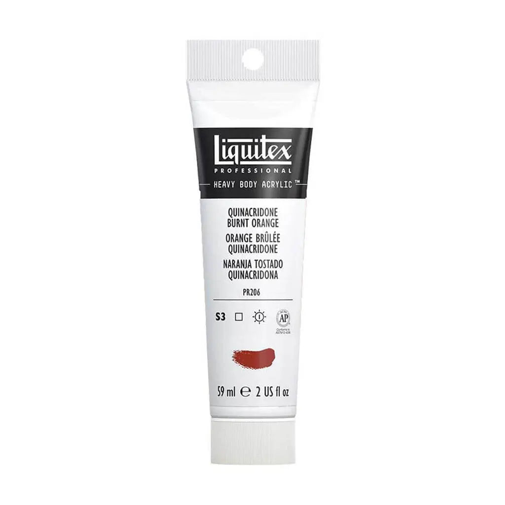 Liquitex Professional Heavy Body Acrylic 59ml (2oz) Quinacridone Burnt Orange S3