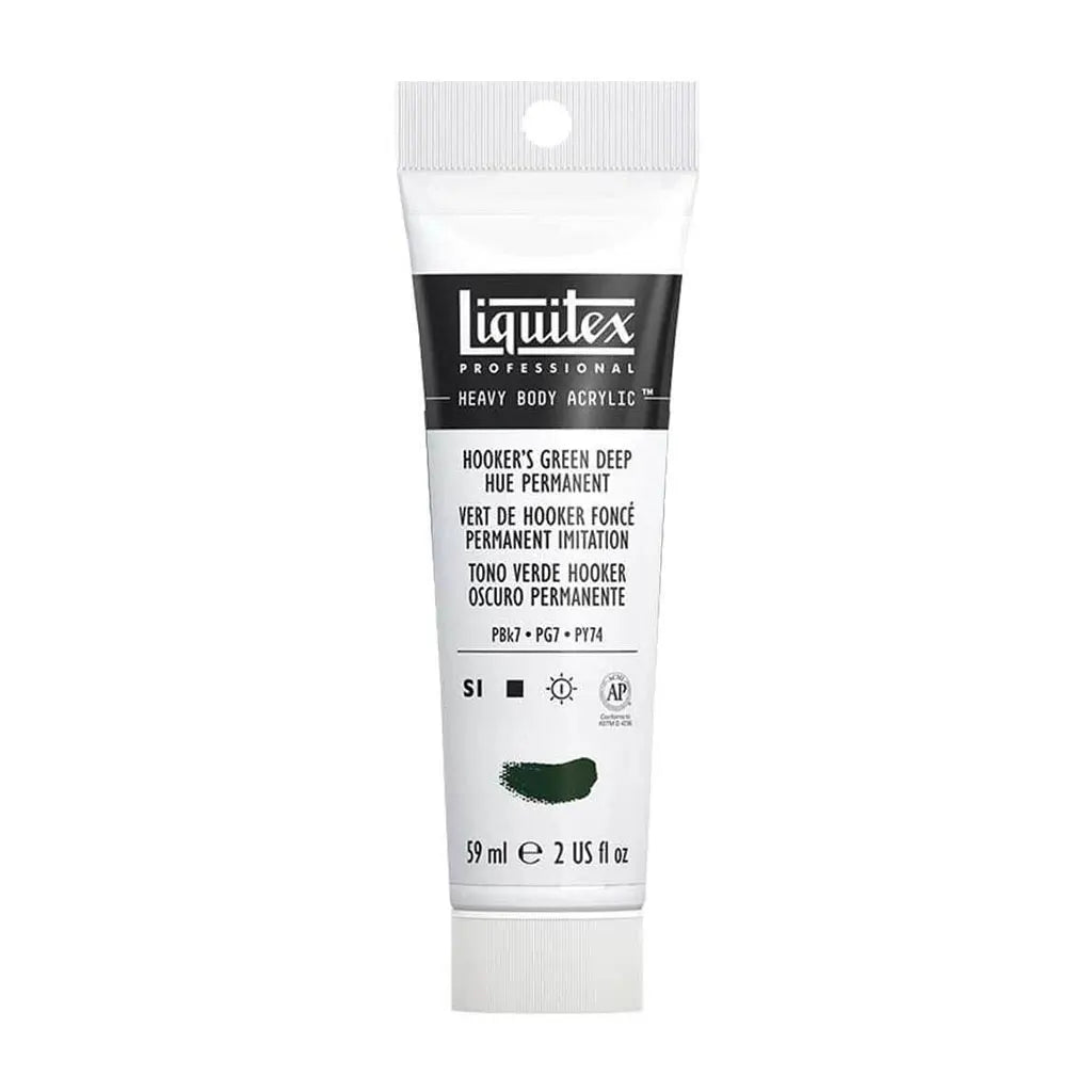 Liquitex Professional Heavy Body Acrylic 59ml (2oz) Hookers Green Deep Hue Permanent S1