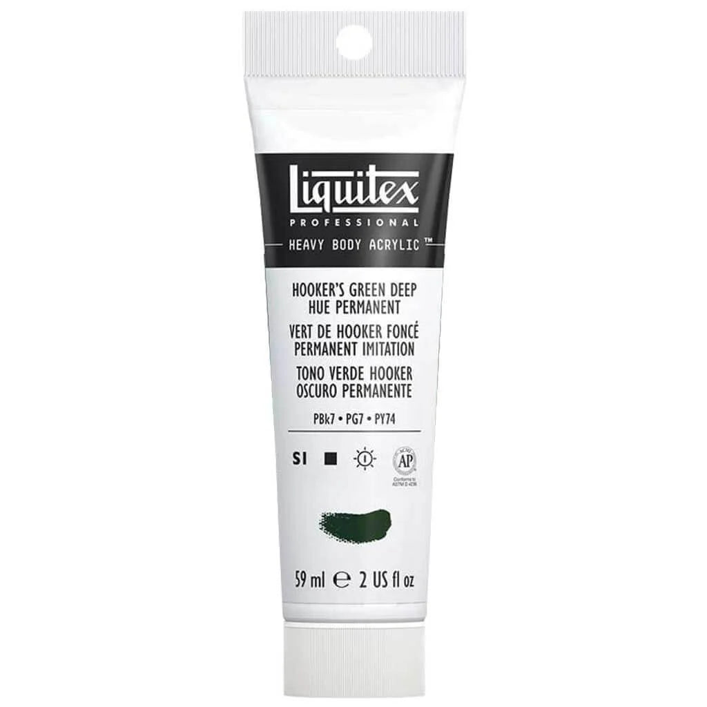 Liquitex Professional Heavy Body Acrylic 59ml (2oz) Hookers Green Deep Hue Permanent S1