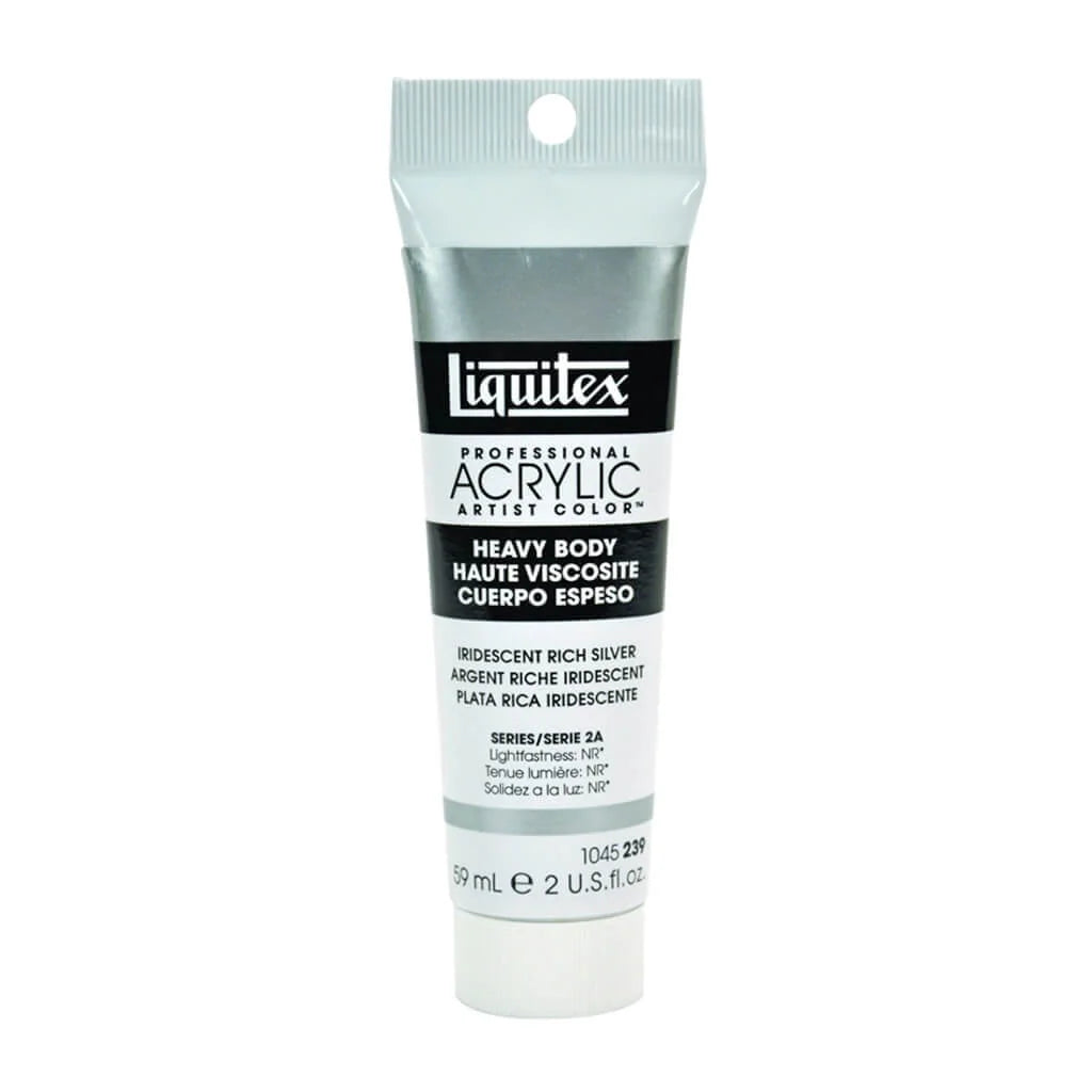 Liquitex Professional Heavy Body Acrylic 59ml (2oz) Iridescent Rich Silver S2
