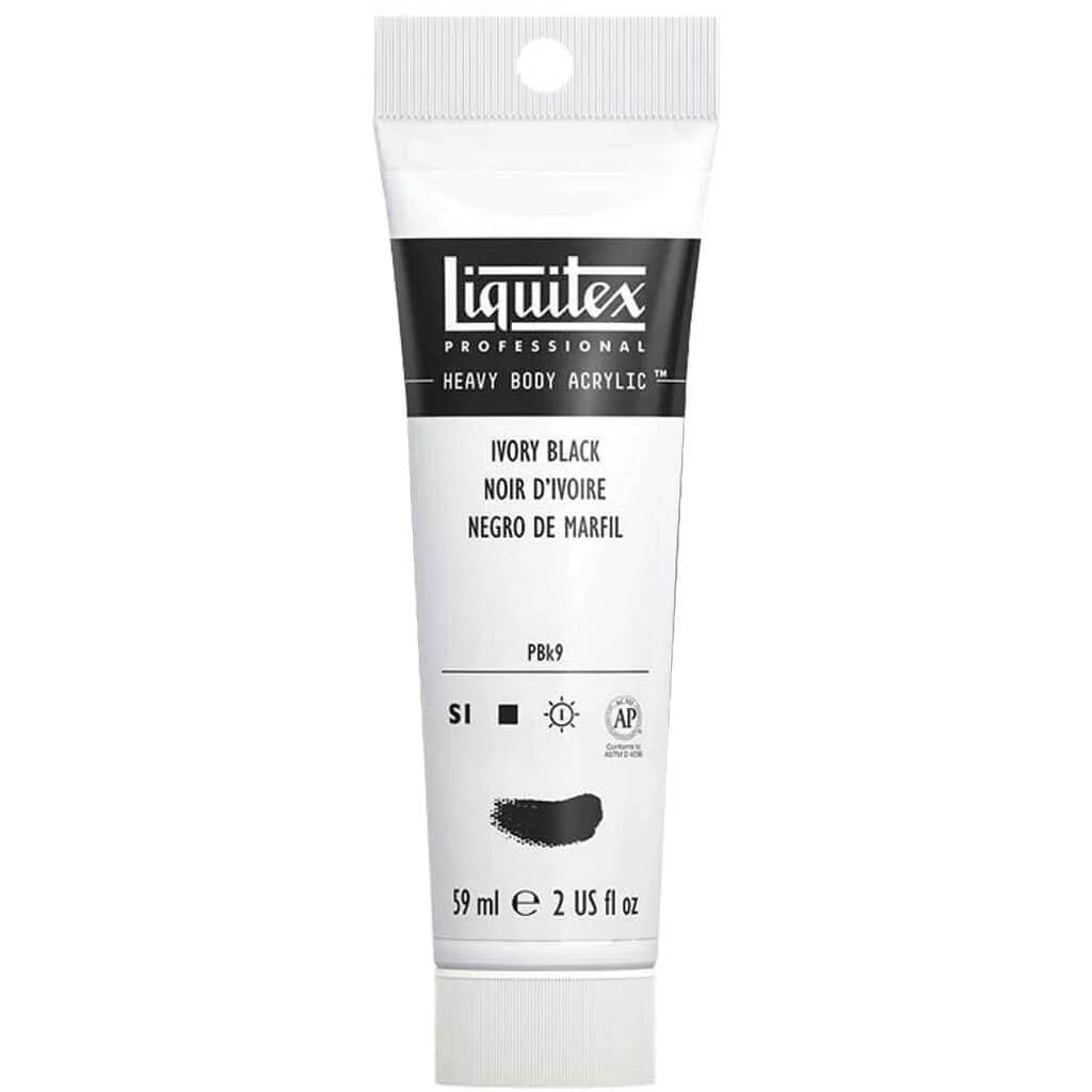 Liquitex Professional Heavy Body Acrylic 59ml (2oz) Ivory Black S1