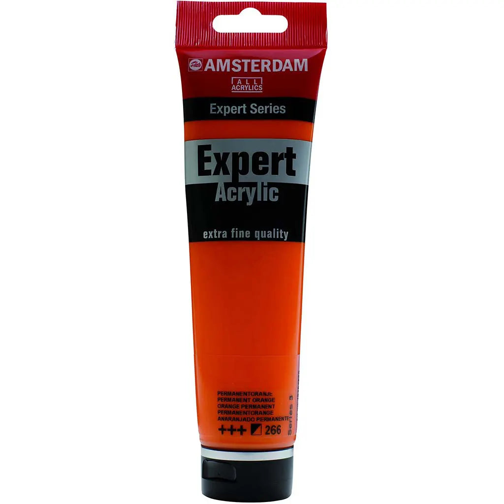 Amsterdam Expert Acrylic Paint Tube 150ml Permanent Orange