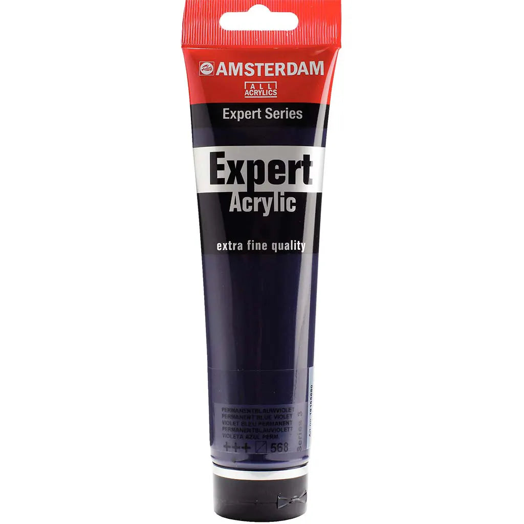 Amsterdam Expert Acrylic Paint Tube 150ml Permanent Blue Violet