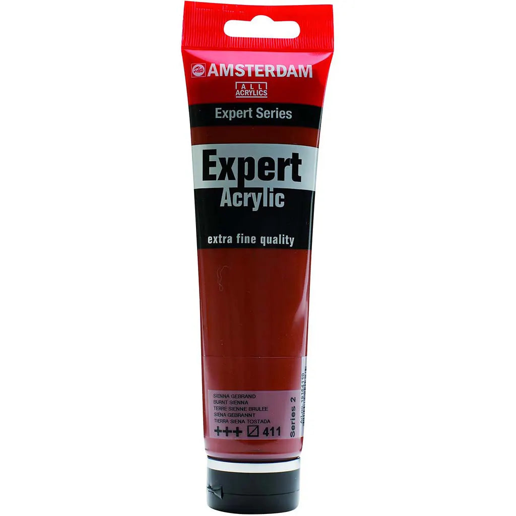 Amsterdam Expert Acrylic Paint Tube 150ml Burnt Sienna