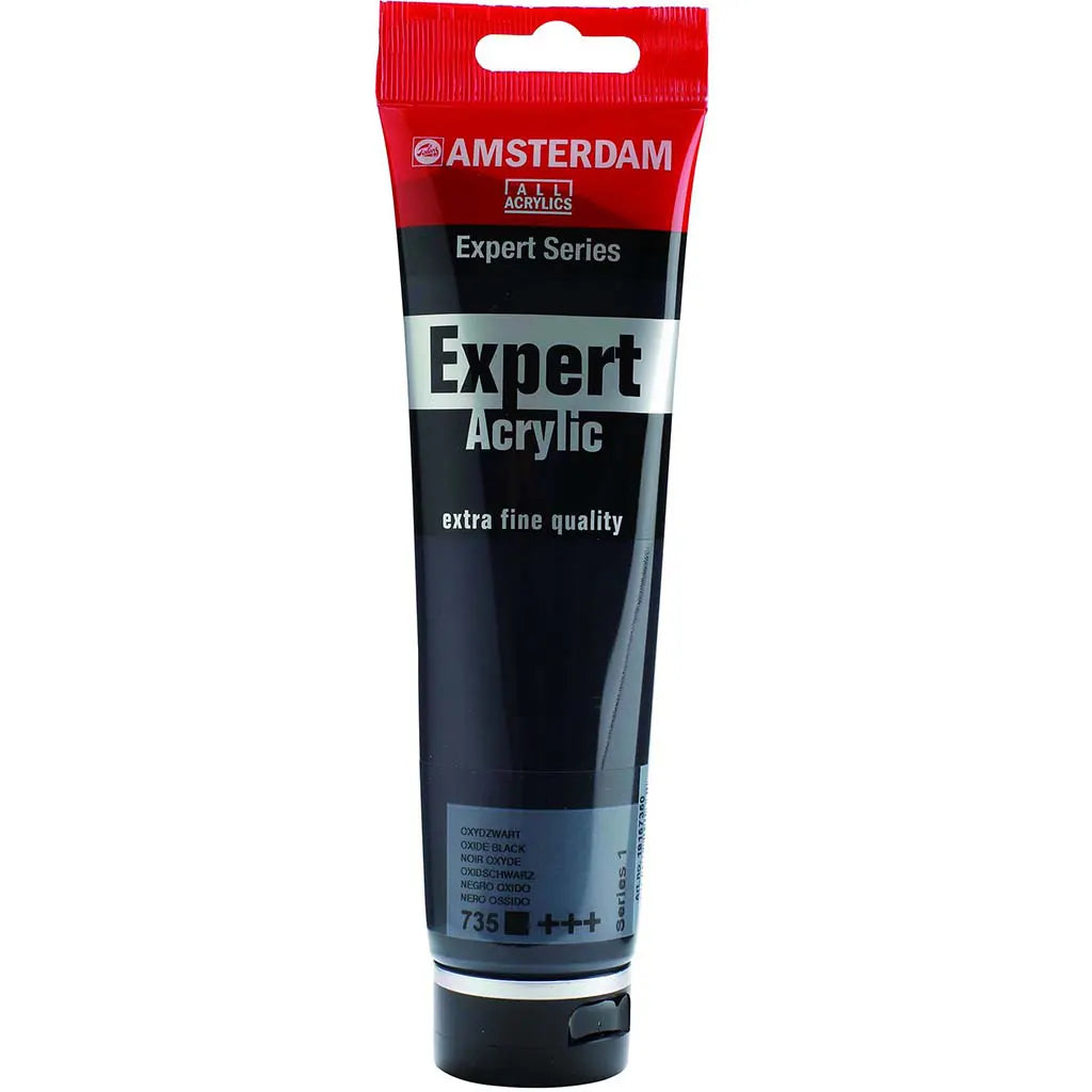 Amsterdam Expert Acrylic Paint Tube 150ml Oxide Black