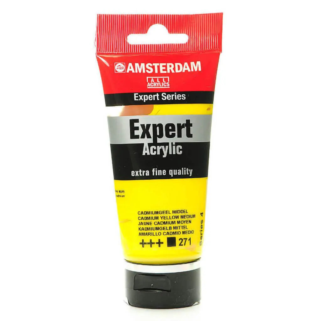 Amsterdam Expert Acrylic Paint Tube 75ml Cadmium Yellow Medium Series 4