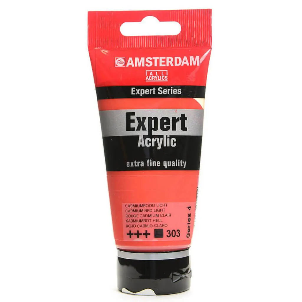 Amsterdam Expert Acrylic Paint Tube 75ml Cadmium Red Light Series 4