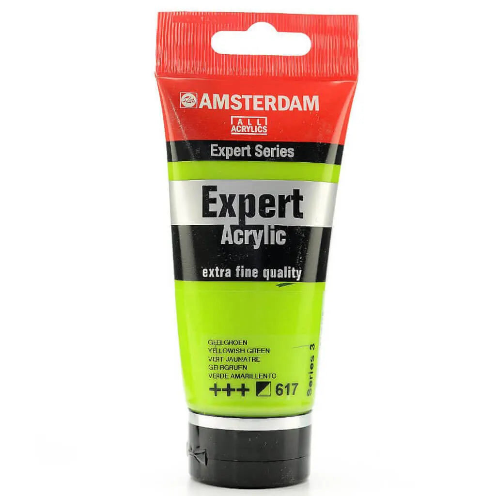 Amsterdam Expert Acrylic Paint Tube 75ml Yellowish Green Series 3
