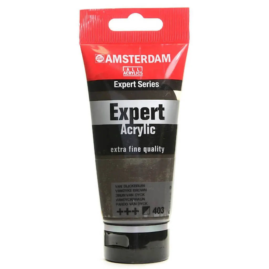 Amsterdam Expert Acrylic Paint Tube 75ml Vandyke Brown Series 2