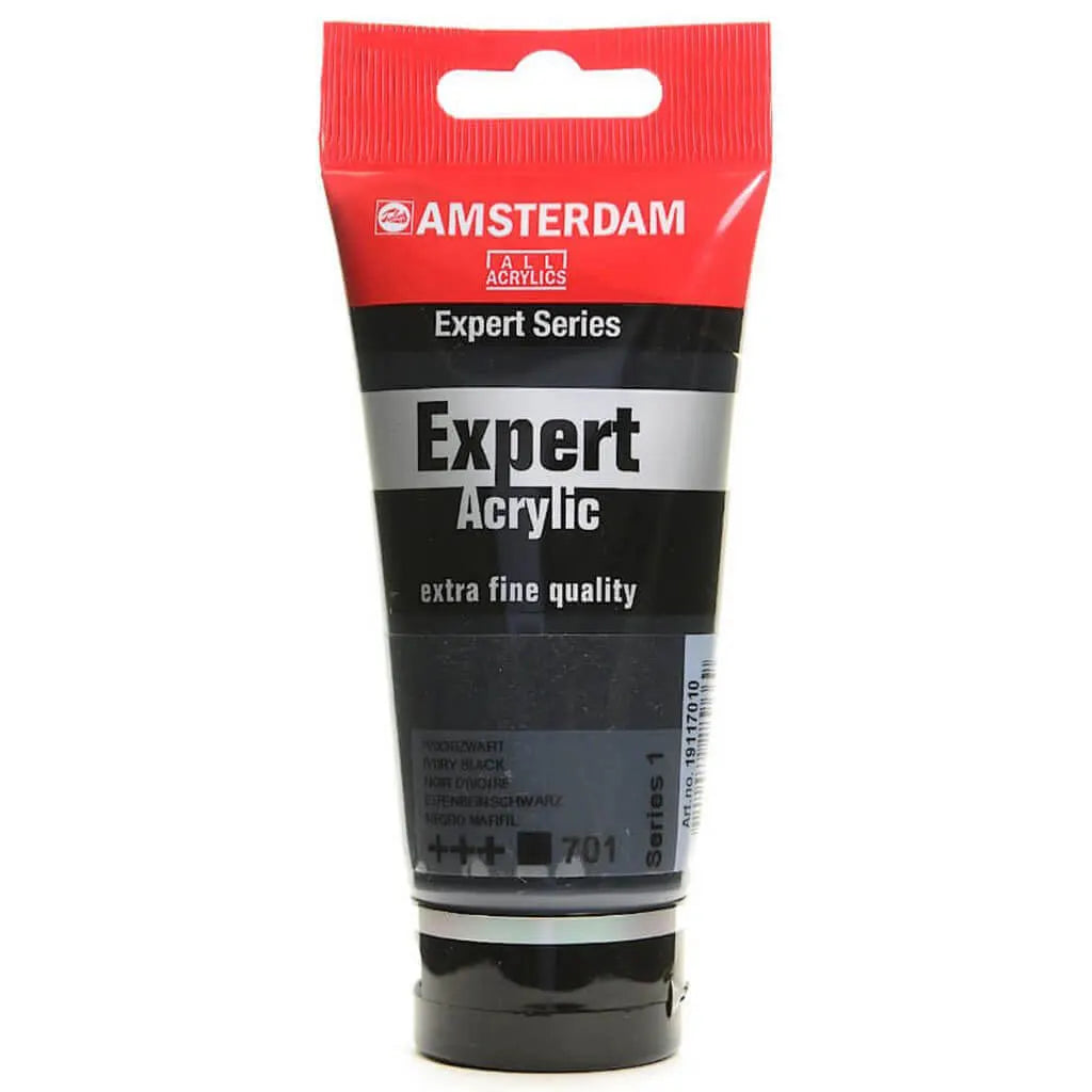 Amsterdam Expert Acrylic Paint Tube 75ml Ivory Black Series 1