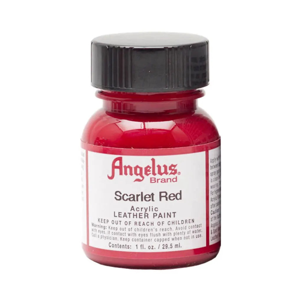 Angelus Acrylic Leather Paint 1oz Scarlet Red