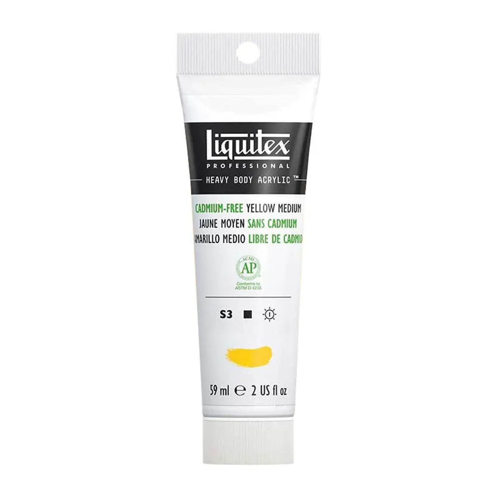 Liquitex Professional Heavy Body Acrylic 59ml (2oz) Cadmium Free Yellow Medium S3