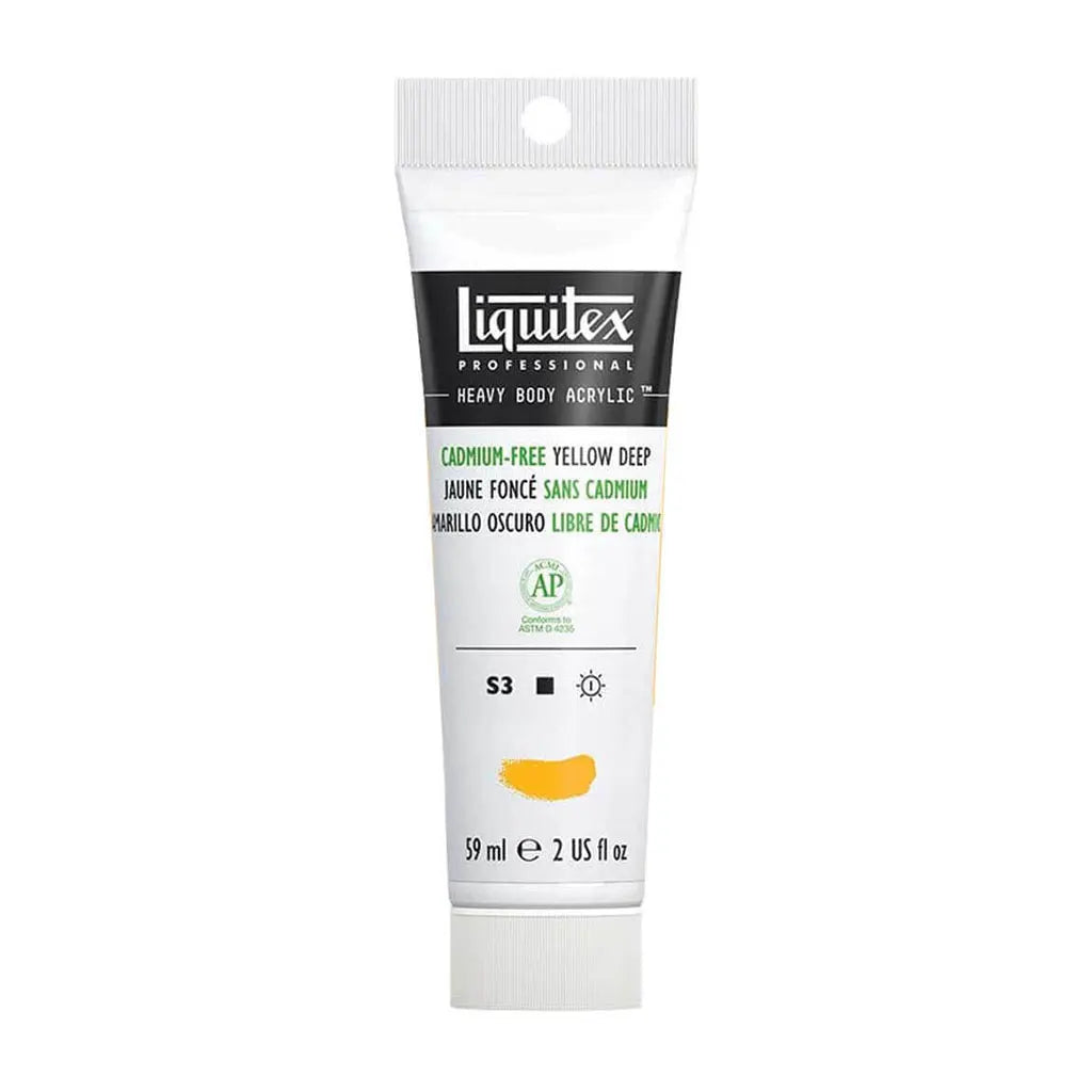 Liquitex Professional Heavy Body Acrylic 59ml (2oz) Cadmium Free Yellow Deep S3