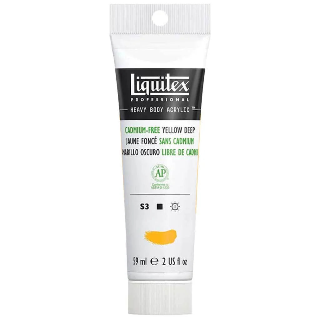Liquitex Professional Heavy Body Acrylic 59ml (2oz) Cadmium Free Yellow Deep S3