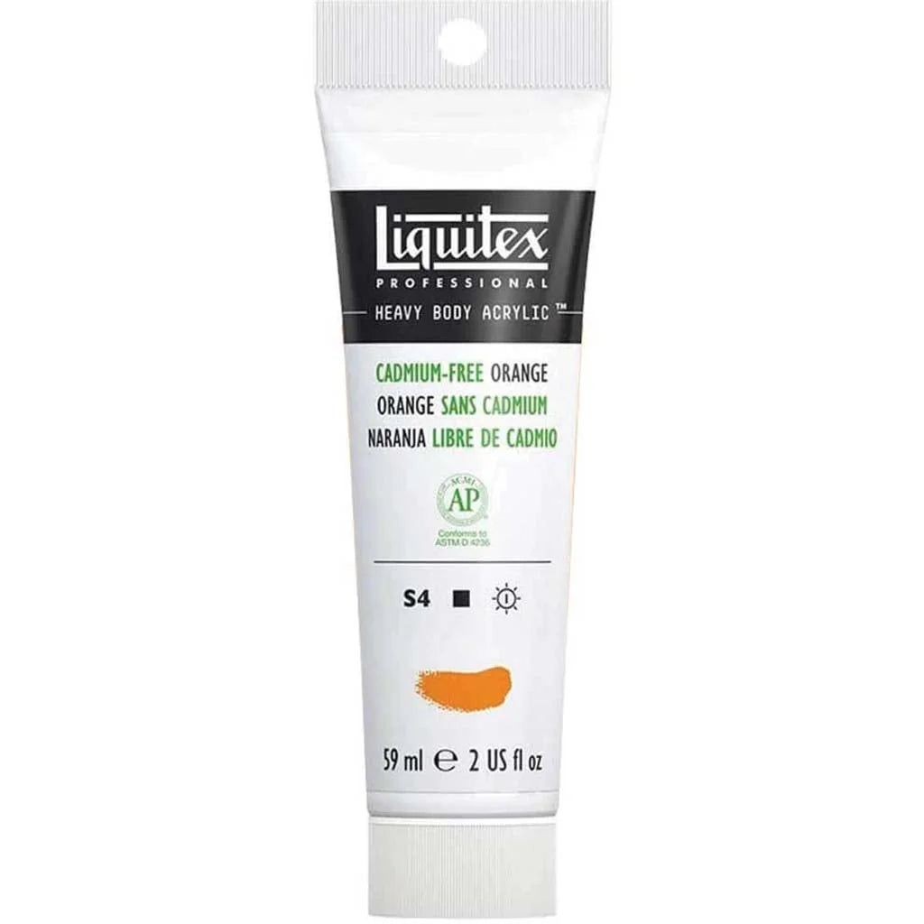 Liquitex Professional Heavy Body Acrylic 59ml (2oz) Cadmium Free Orange S4