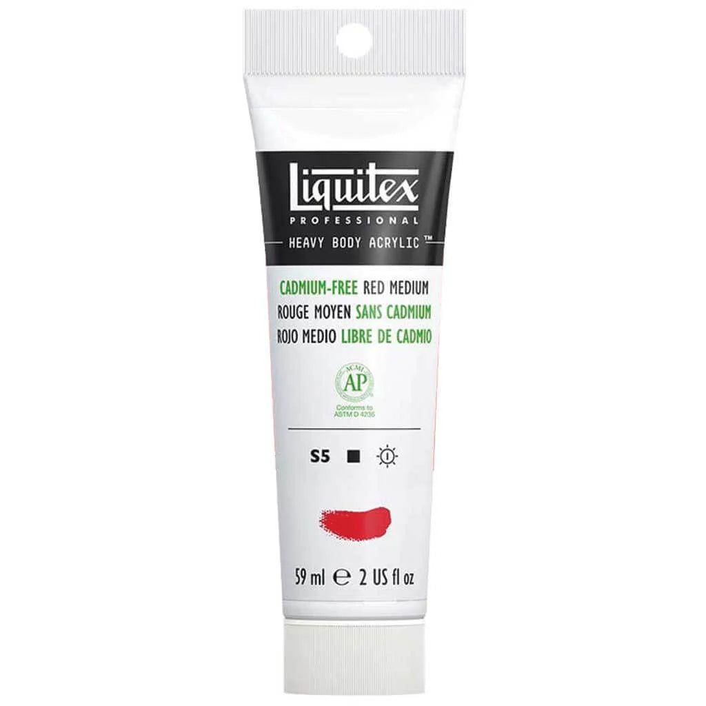 Liquitex Professional Heavy Body Acrylic 59ml (2oz) Cadmium Free Red Medium S5