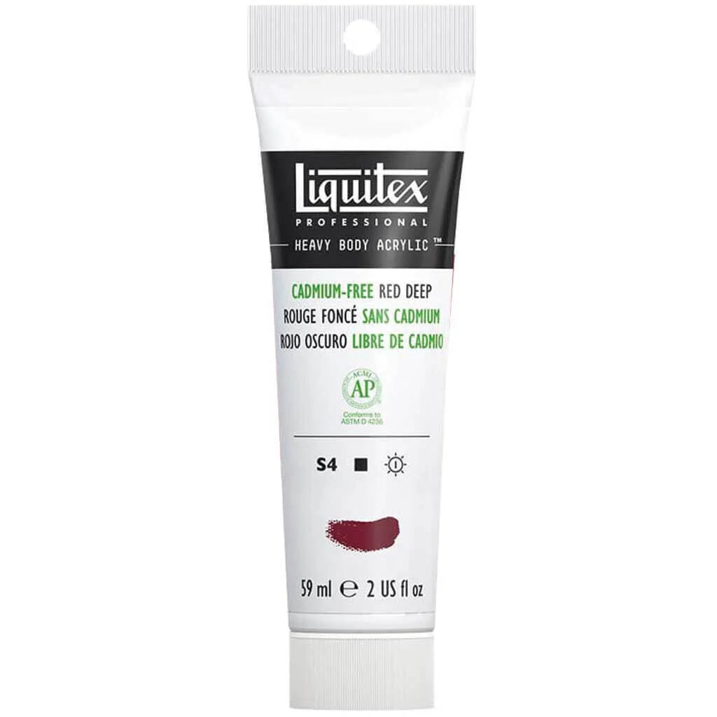 Liquitex Professional Heavy Body Acrylic 59ml (2oz) Cadmium Free Free Red Deep S4