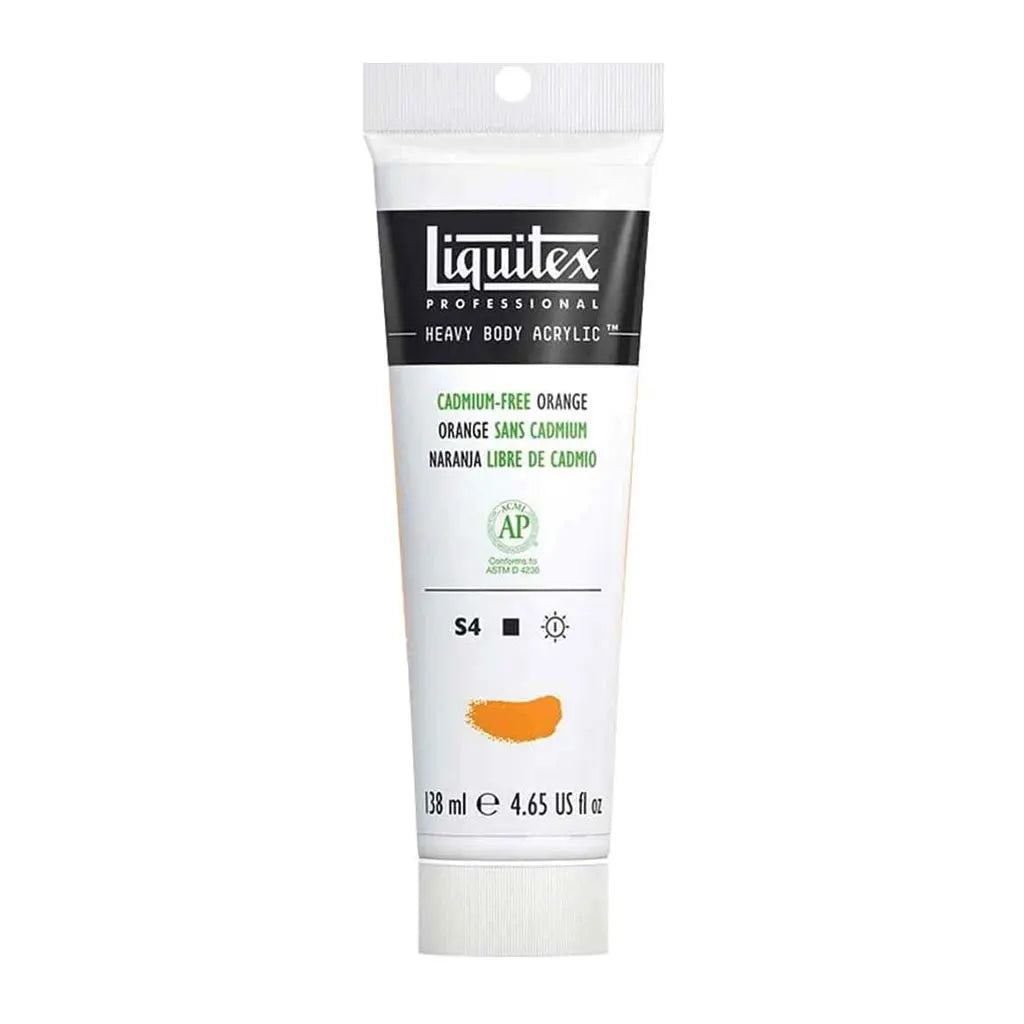 Liquitex Professional Heavy Body Acrylic 138ml (4.65oz) Cadmium Free Orange S4