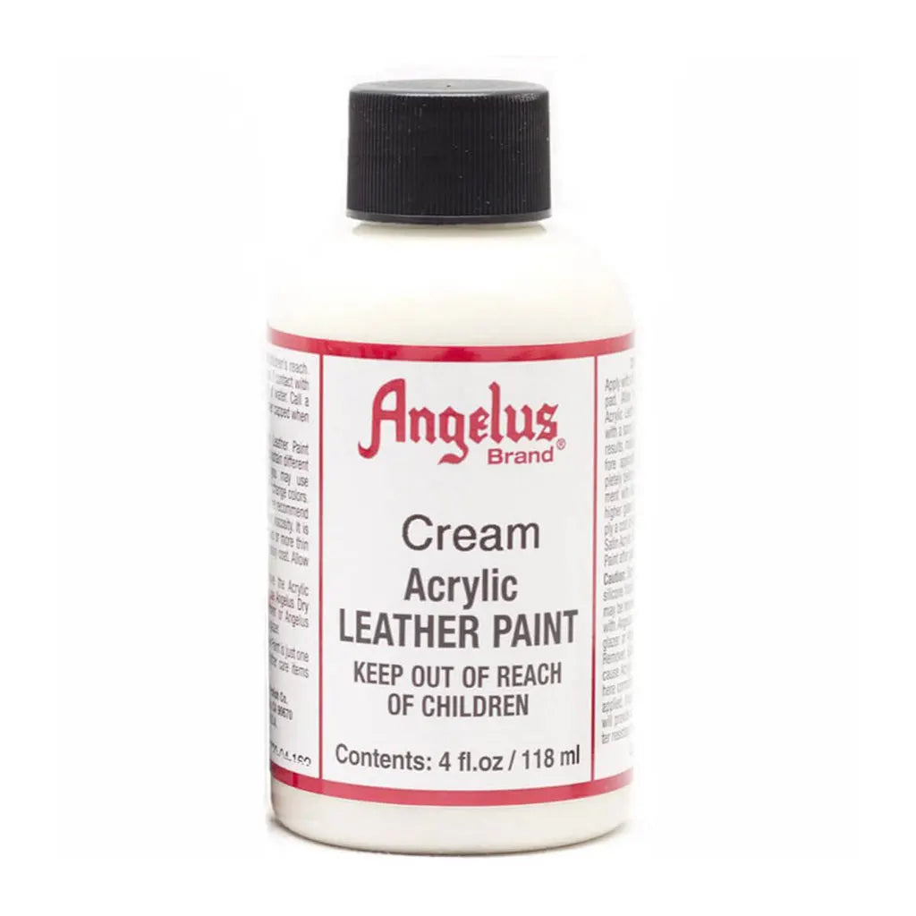Angelus Acrylic Leather Paint 4oz Cream