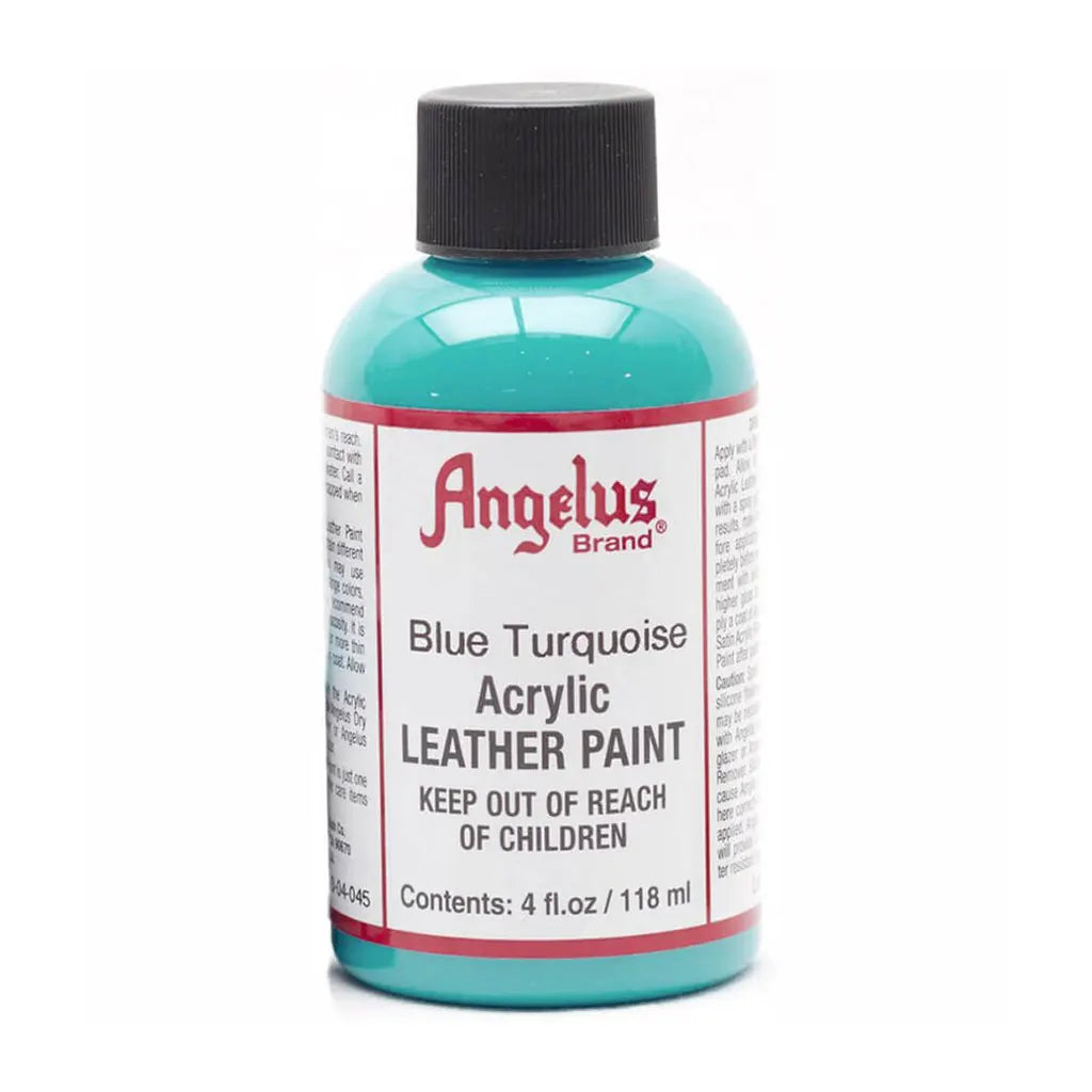 Angelus Acrylic Leather Paint 4oz Turquoise