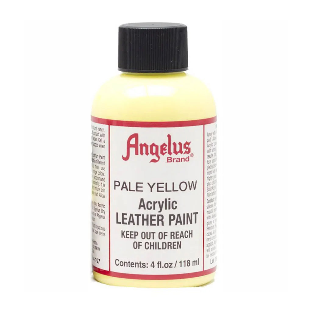 Angelus Acrylic Leather Paint 4oz Pale Yellow
