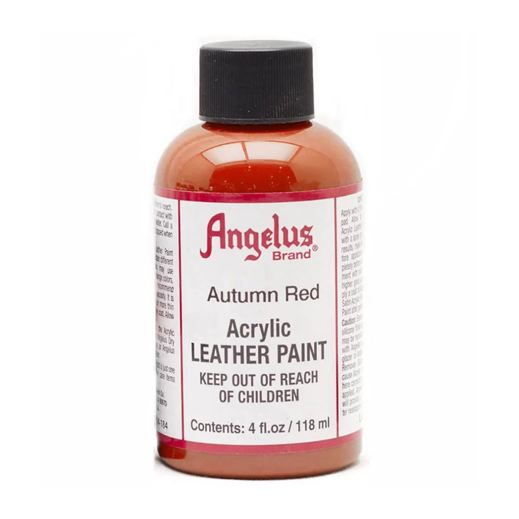Angelus Acrylic Leather Paint 4oz Autumn Red