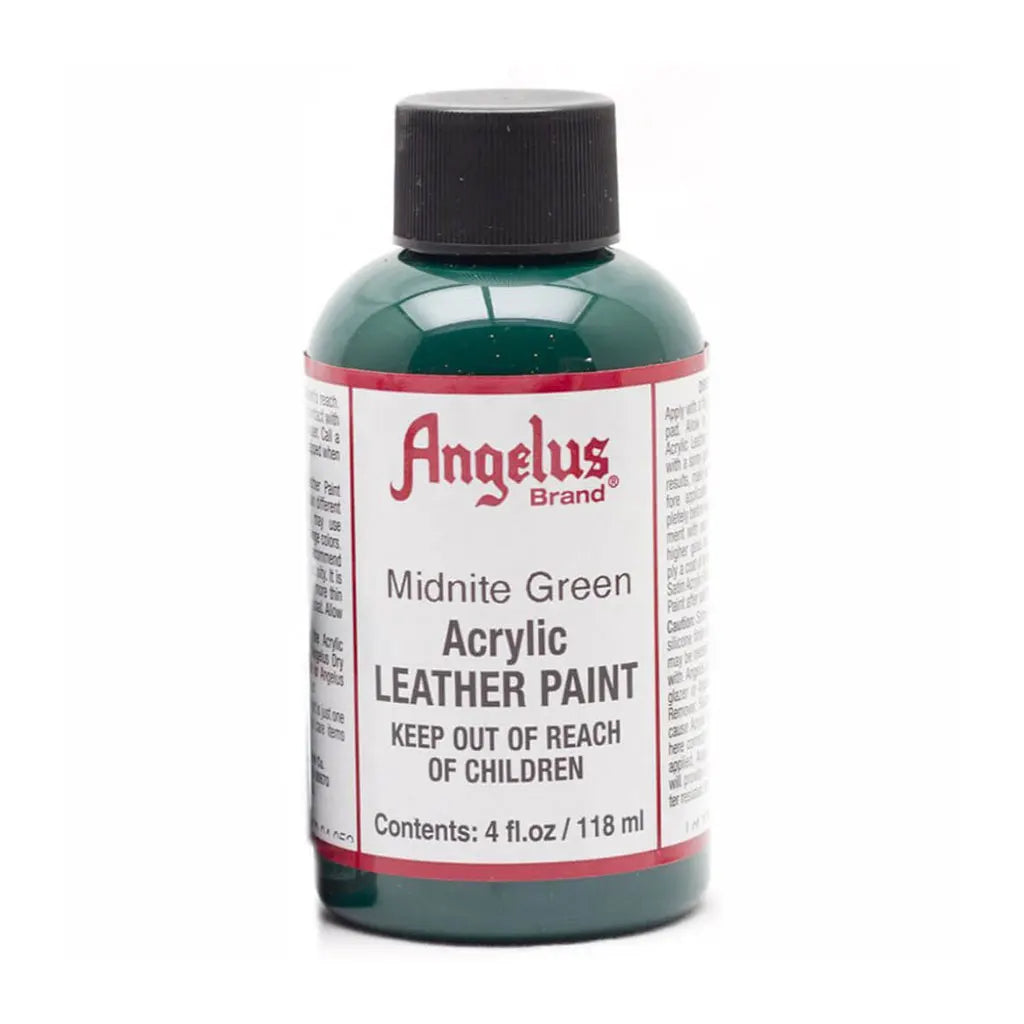 Angelus Acrylic Leather Paint 4oz Midnight Green