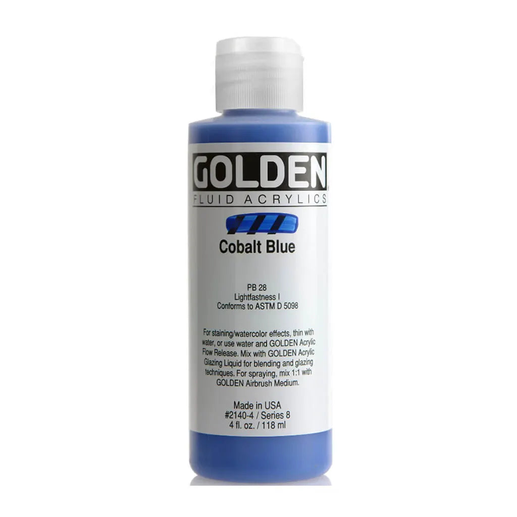Golden Fluid Acrylic 4oz Cobalt Blue S8