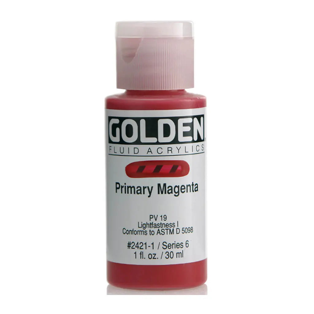 Golden Fluid Acrylic 1oz Primary Magenta S6