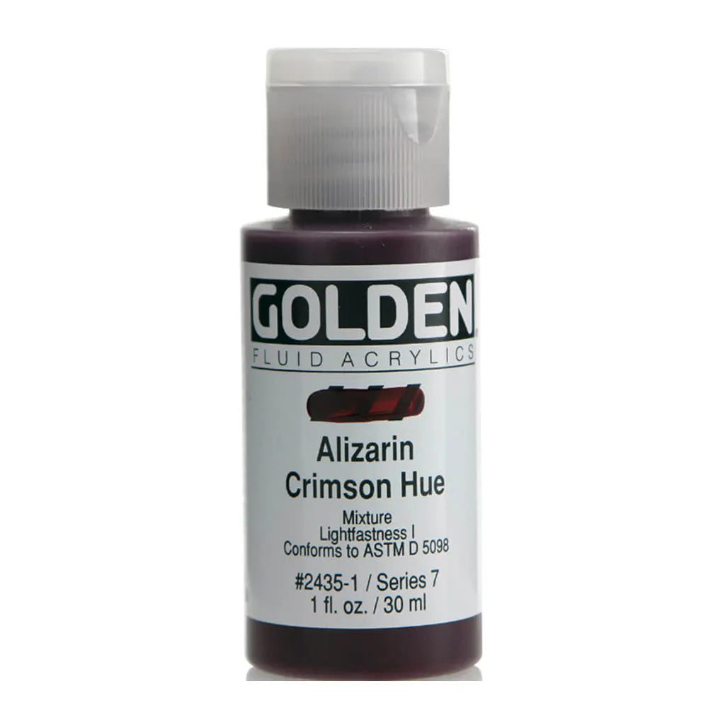 Golden Fluid Acrylic 1oz Alizarin Crimson Hue S7