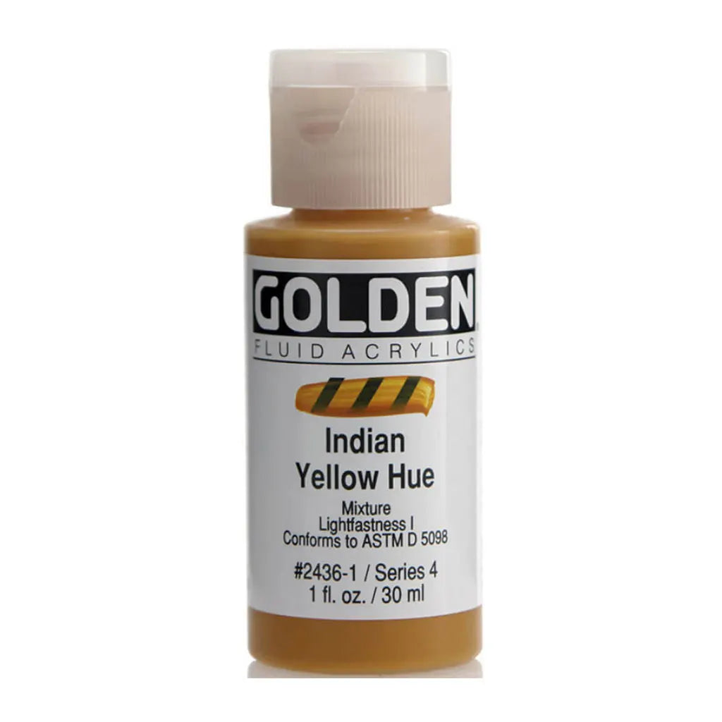 Golden Fluid Acrylic 1oz India Yellow Hue S4