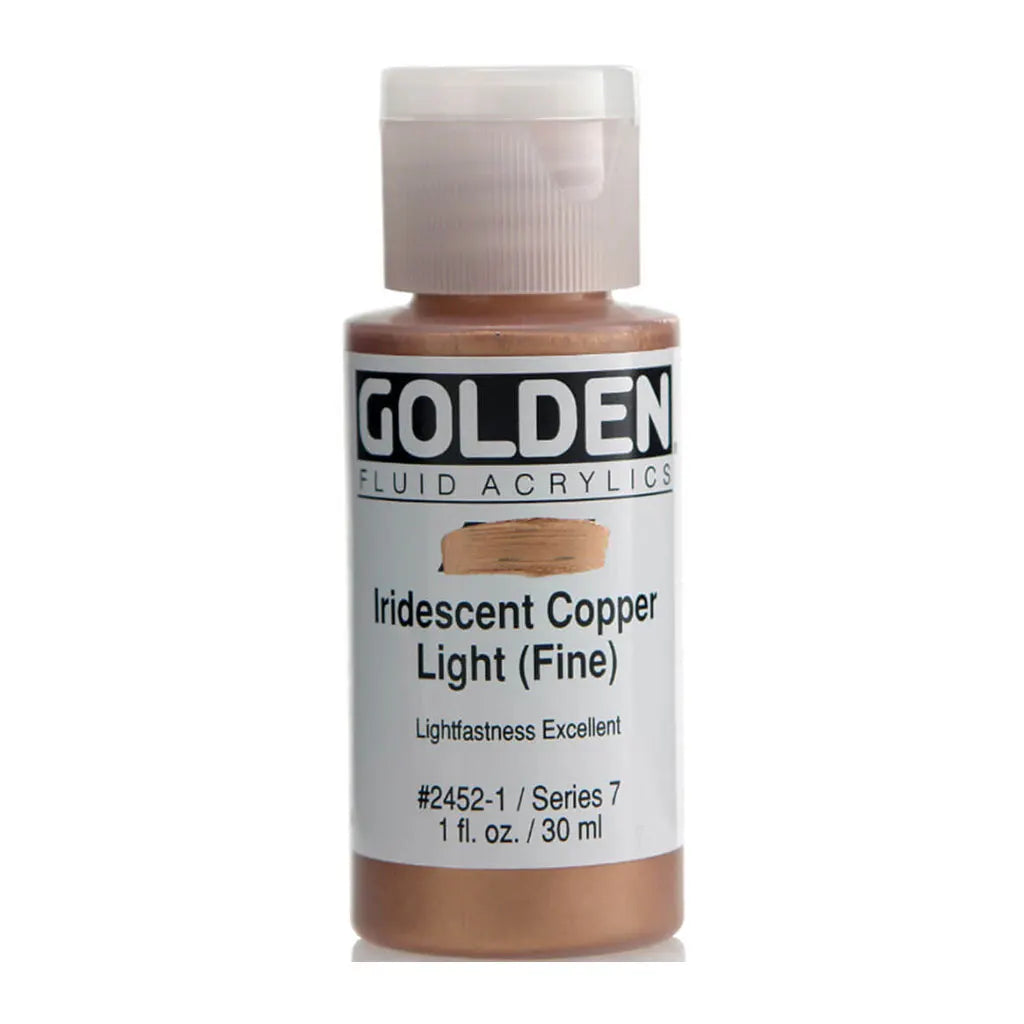 Golden Fluid Acrylic 1oz Irid. Copper Light (Fine) S7