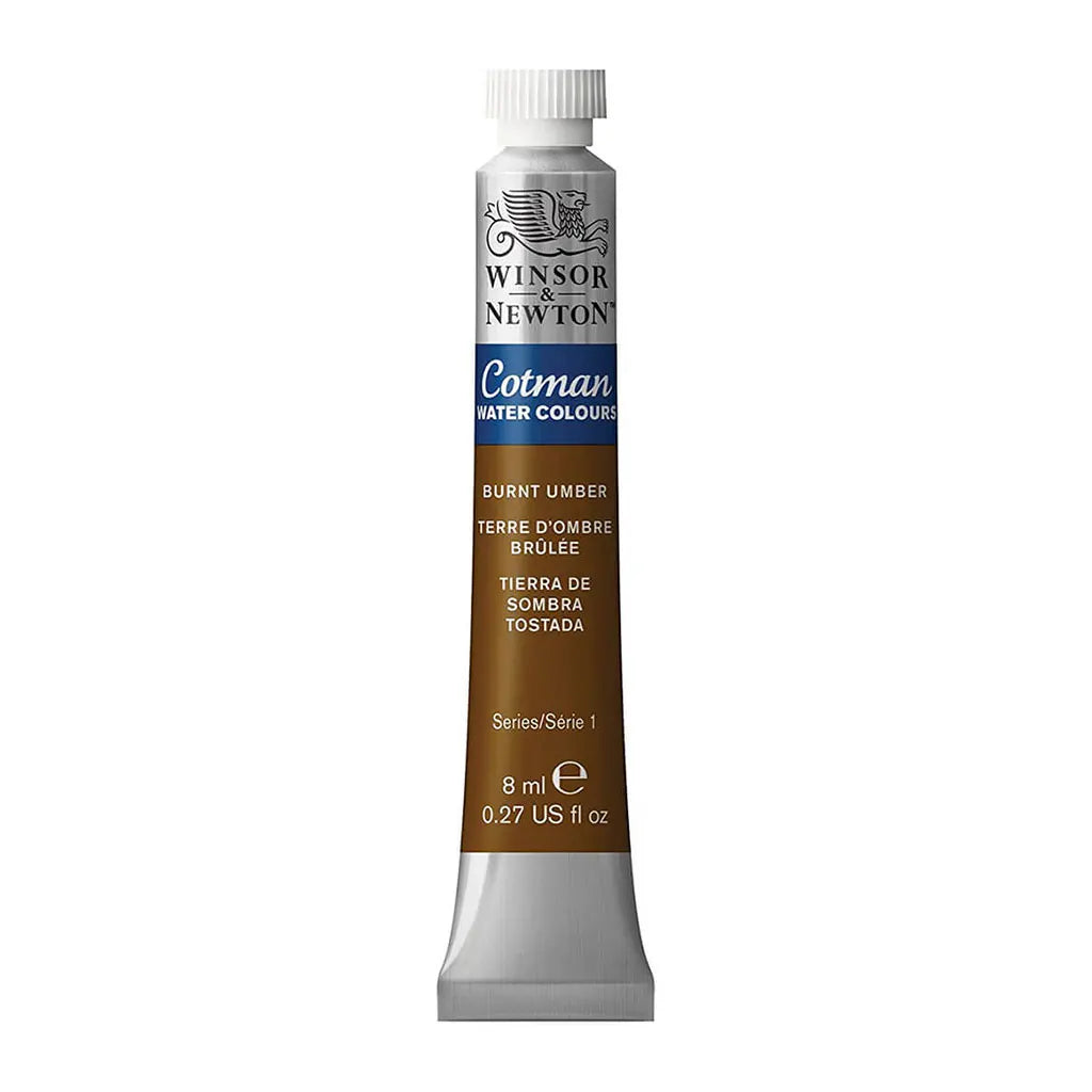 Winsor & Newton Cotman Watercolour 8ml Burnt Umber S1