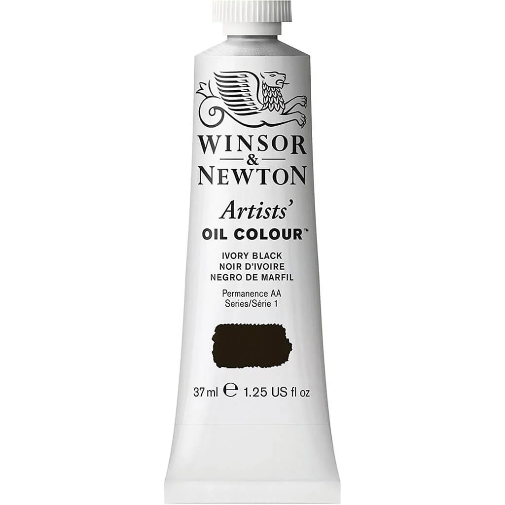 Winsor & Newton Artists Oil Colour 37ml Ivory Black S1