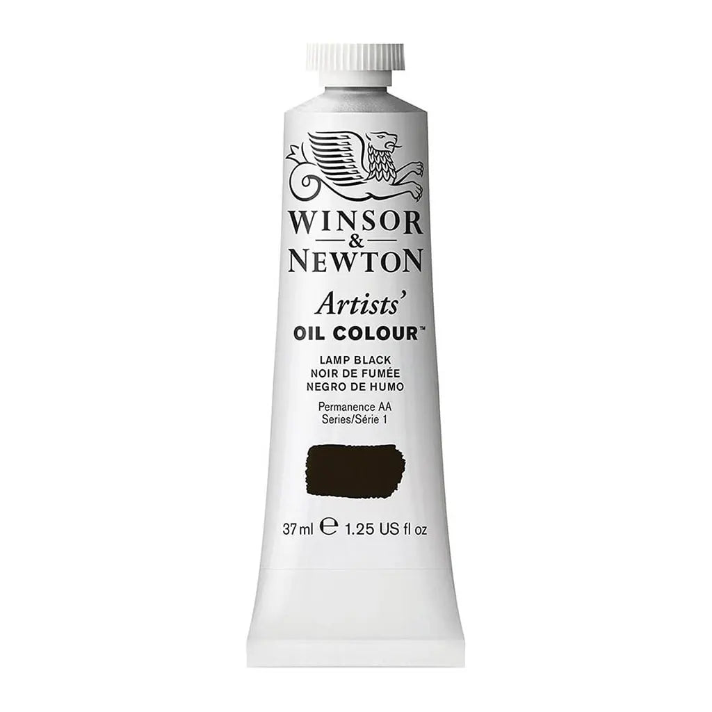 Winsor & Newton Artists Oil Colour 37ml Lamp Black S1