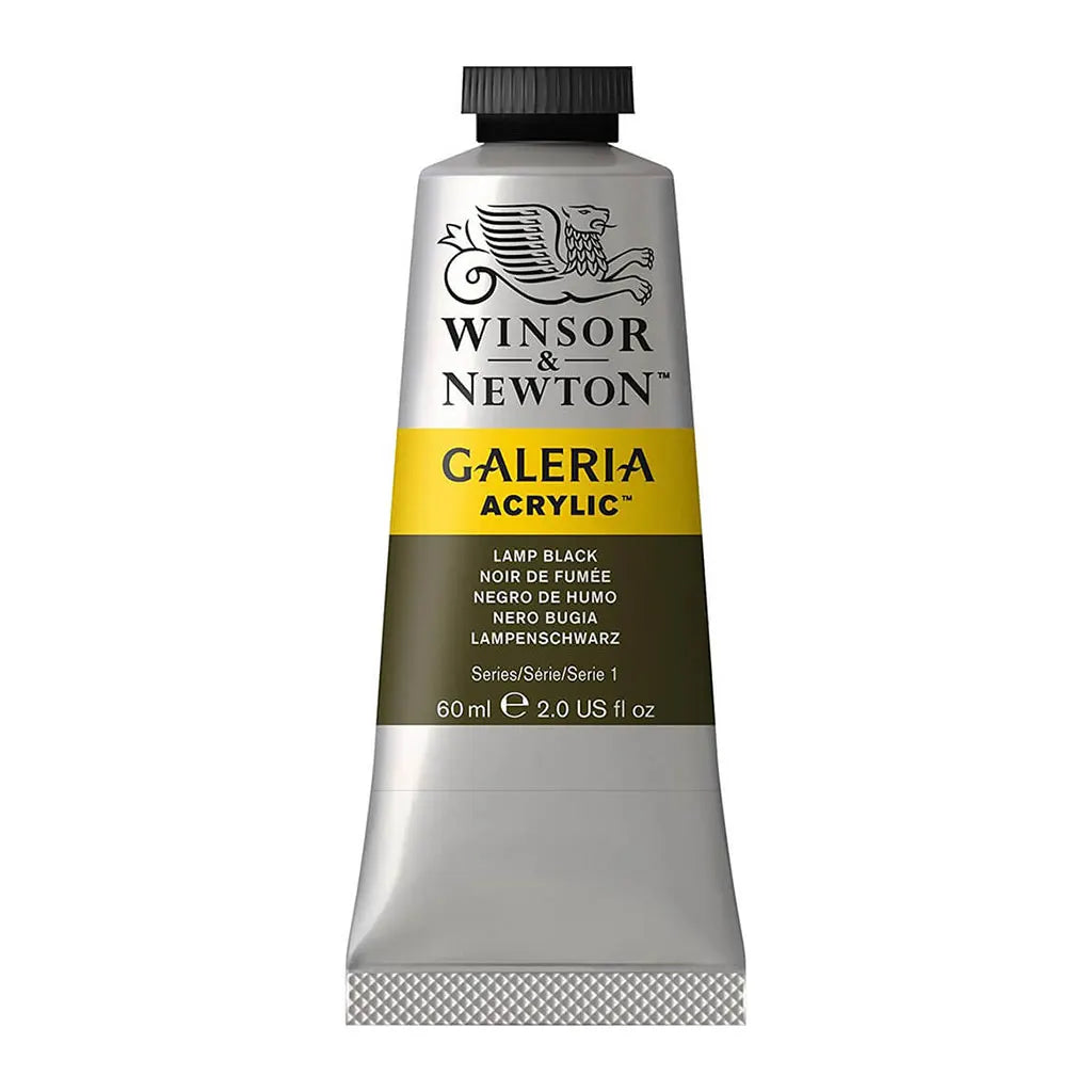 Winsor & Newton Galeria Acrylic 60ml Lamp Black S1