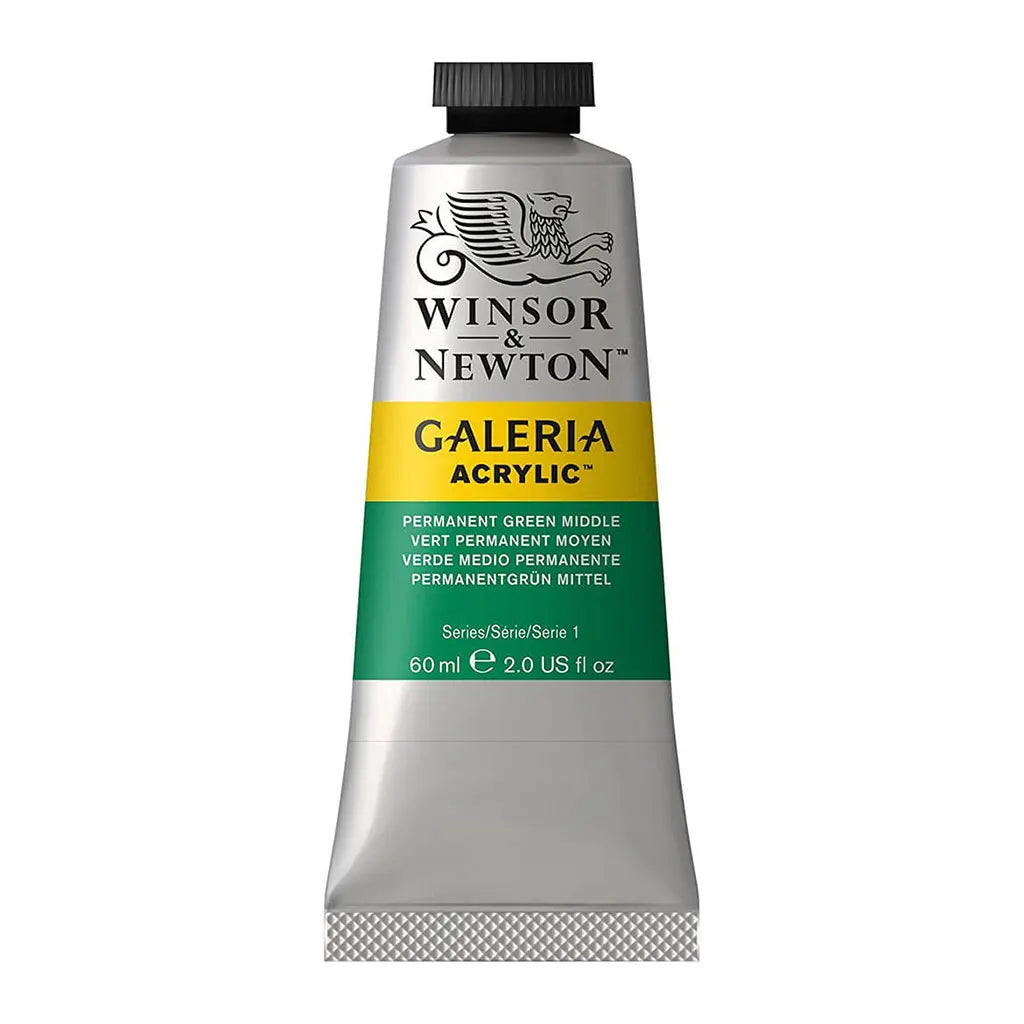 Winsor & Newton Galeria Acrylic 60ml Permanent Green Middle S1