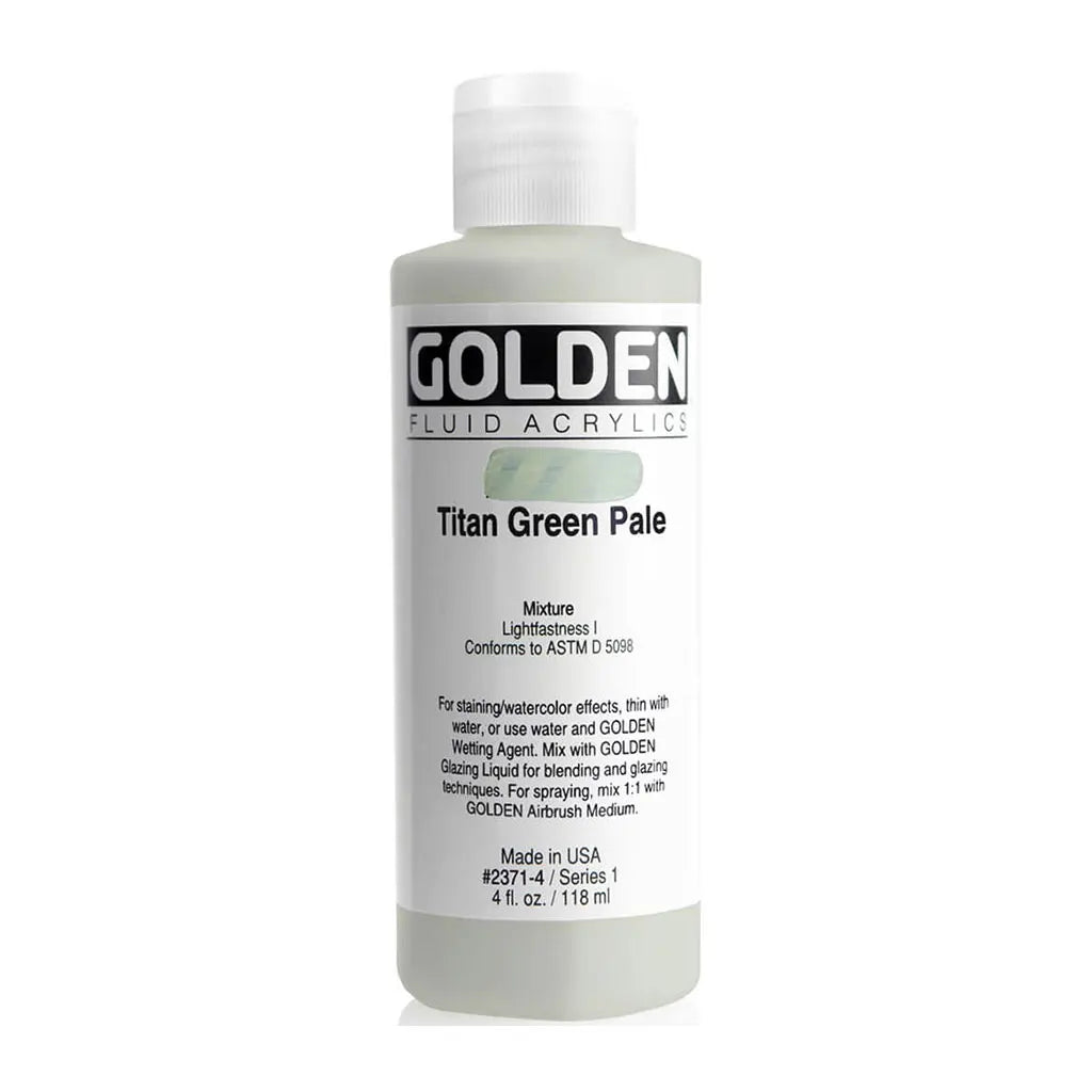 Golden Fluid Acrylic 4oz Titan Green Pale S1