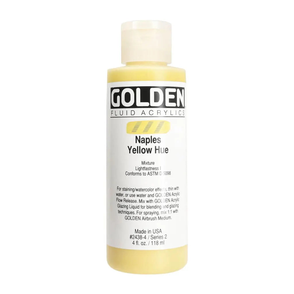 Golden Fluid Acrylic 4oz Naples Yellow Hue S2