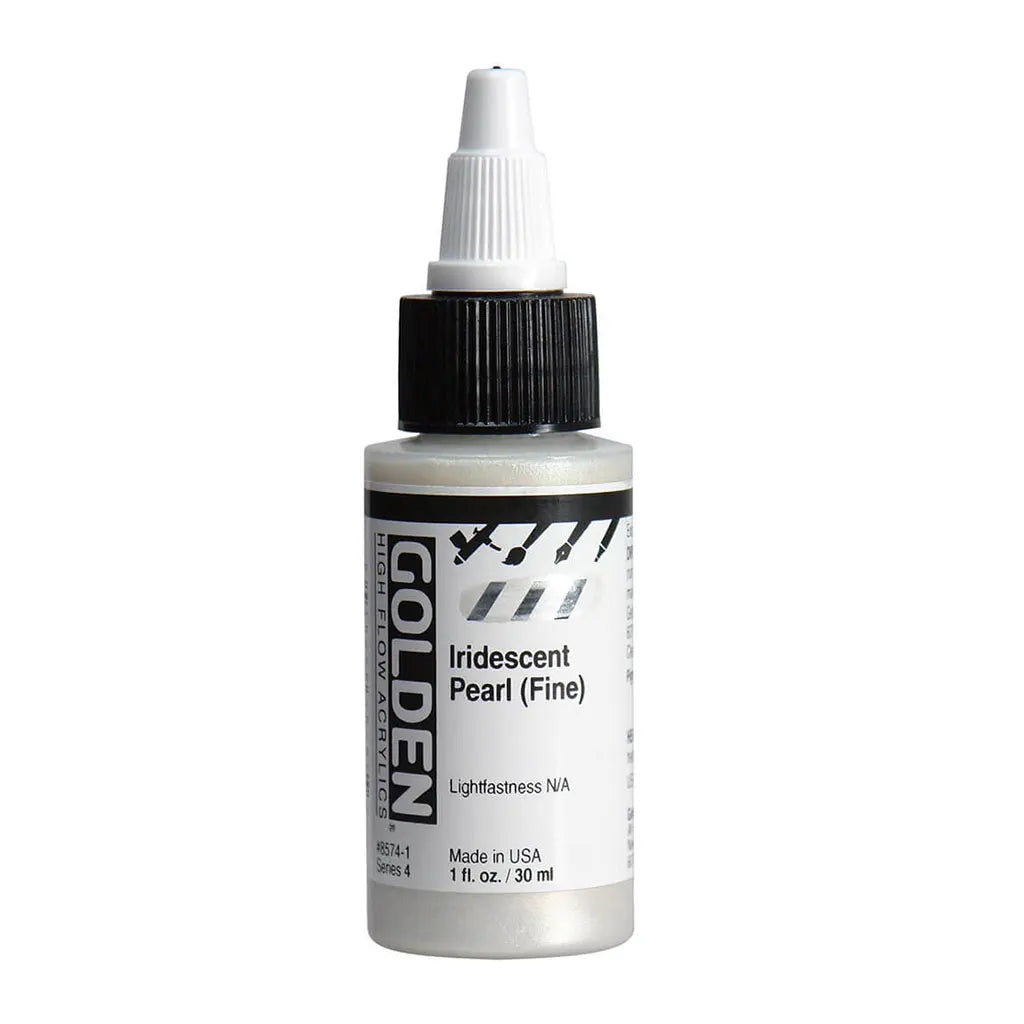 Golden High Flow Acrylic Paint 1oz Iridescent Pearl (Fine) S4