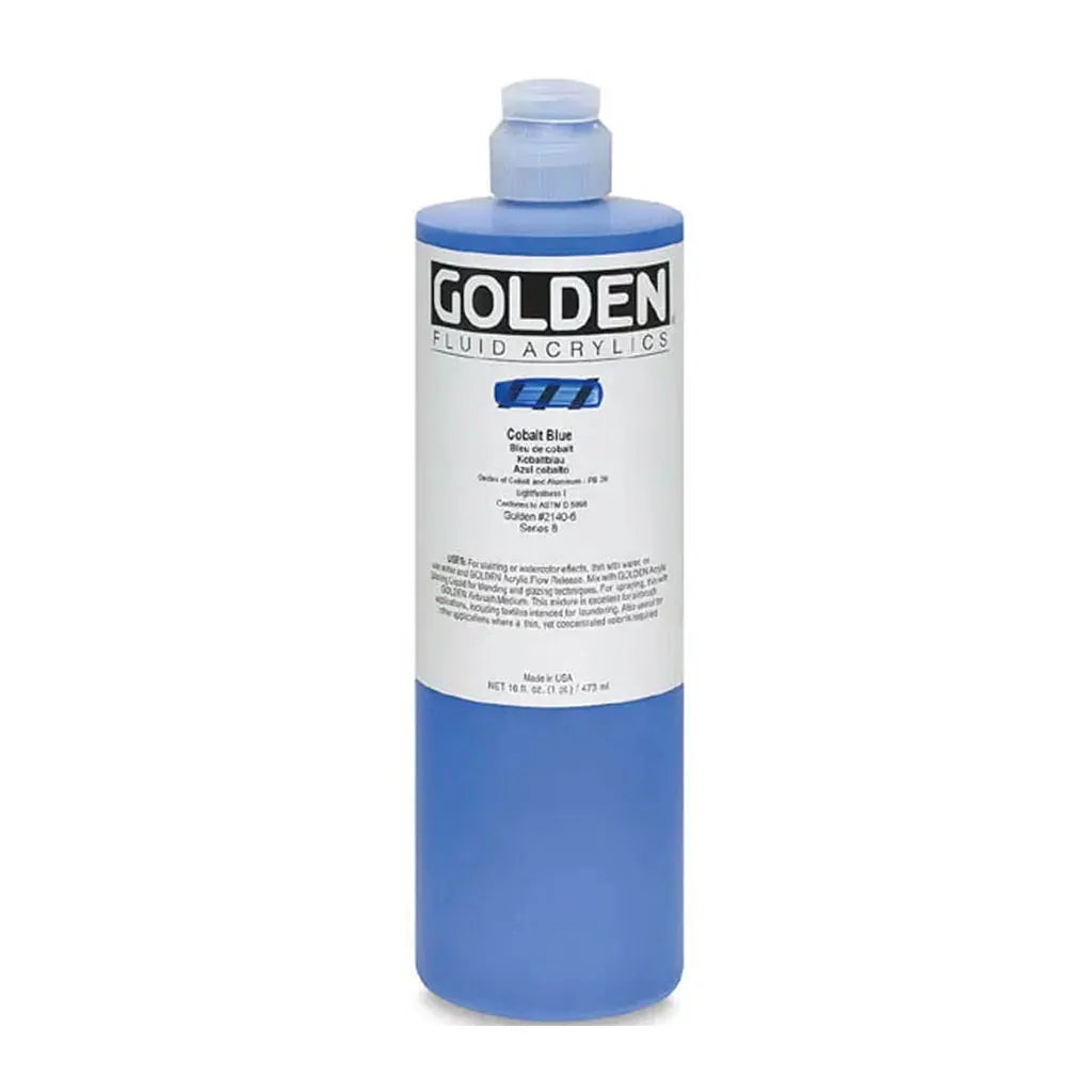 Golden Fluid Acrylic 16oz Cobalt Blue S8