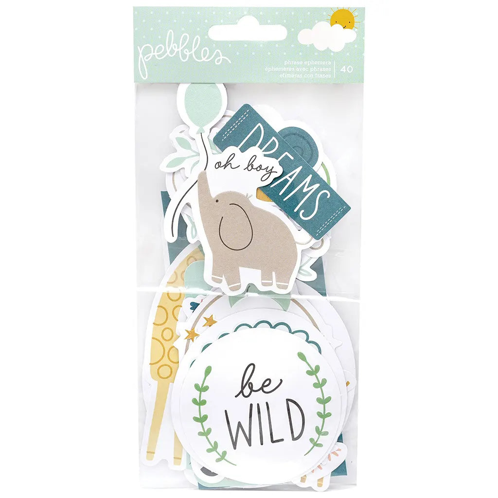 Pebbles Peek-A-Boo Icons Ephemera Girl Die Cut Embellishments