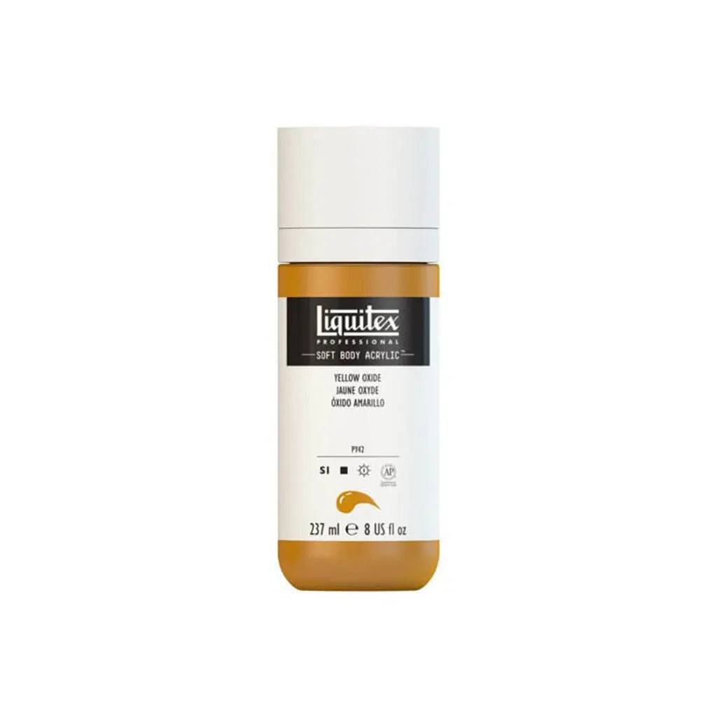 Liquitex Professional Soft Body Acrylic 237ml (8oz) Bottle Yellow Oxide S1