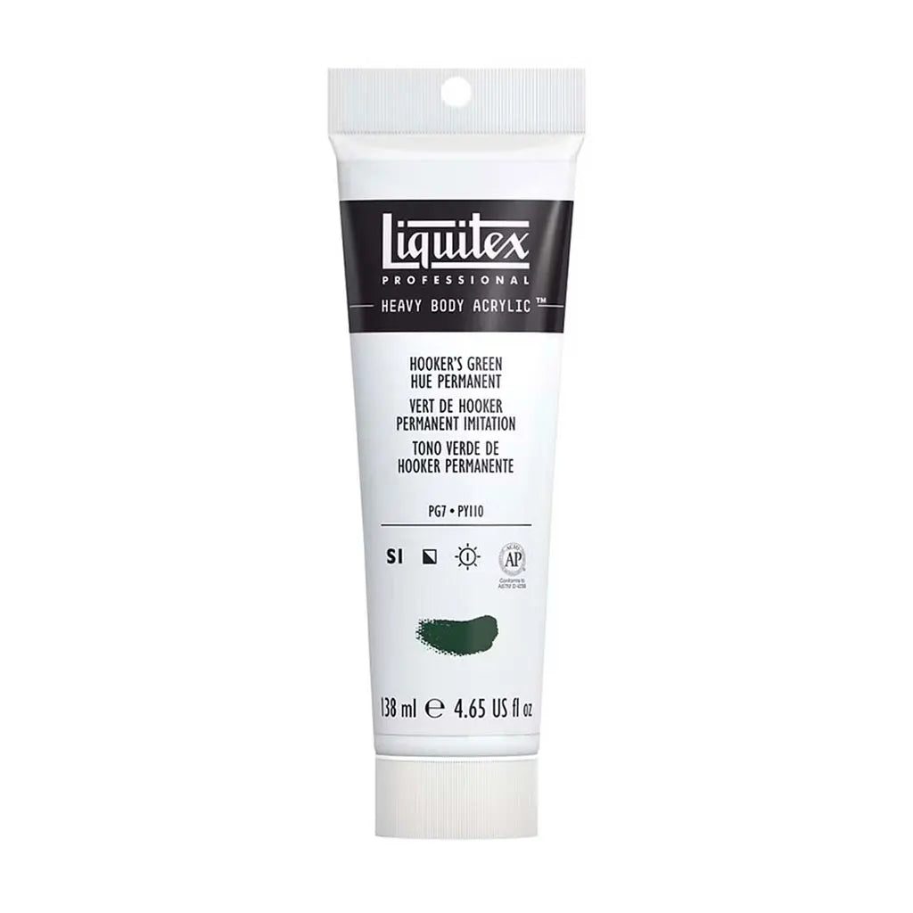 Liquitex Professional Heavy Body Acrylic 138ml (4.65oz) Hookers Green Hue Permanent S1