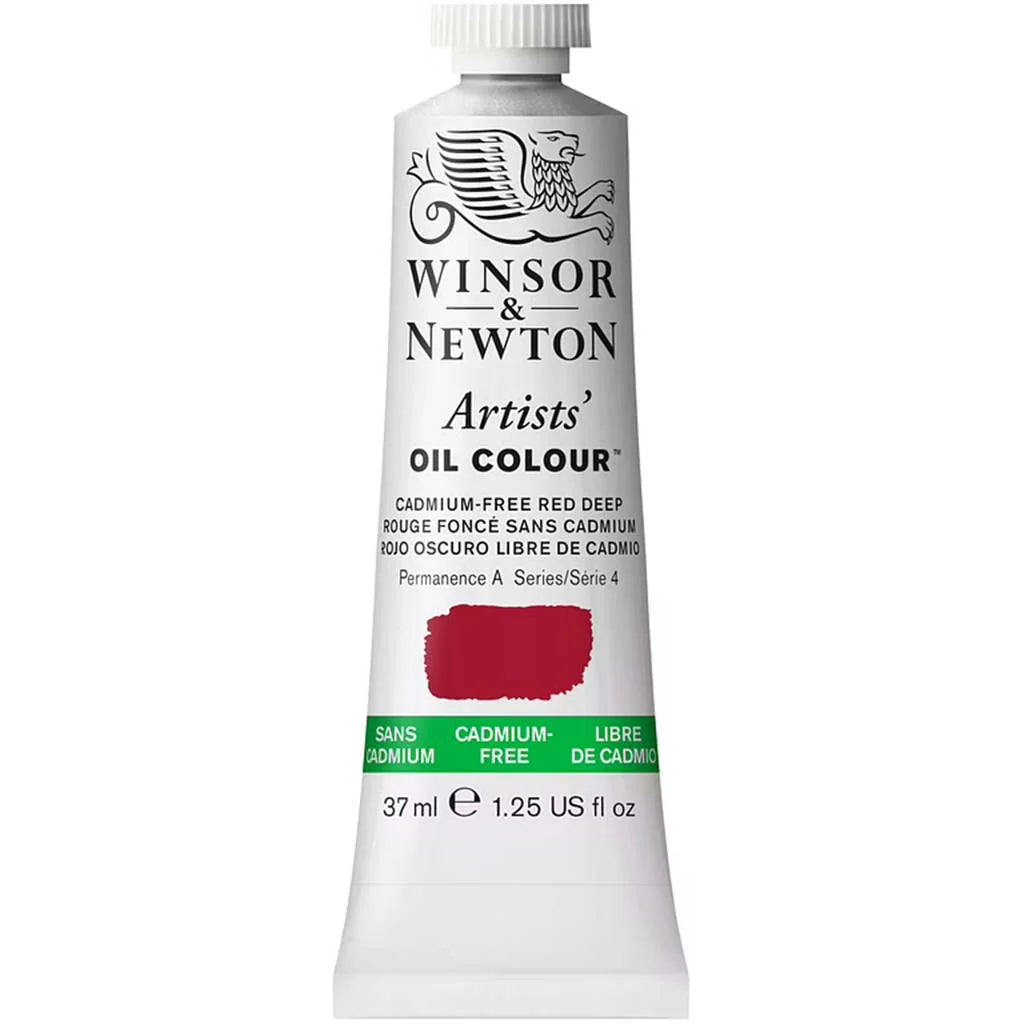 Winsor & Newton Artists Oil Colour 37ml Cadmium Free Red Deep S4