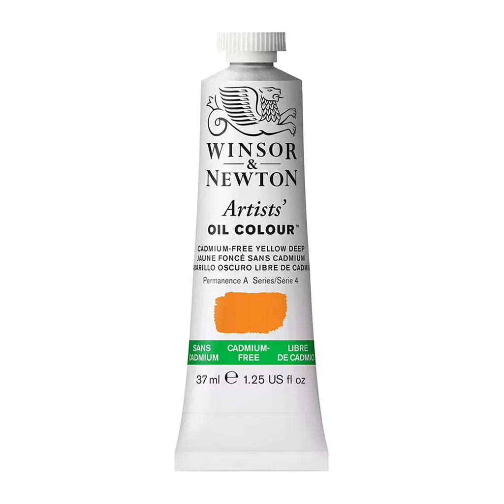 Winsor & Newton Artists Oil Colour 37ml Cadmium Free Yellow Deep S4