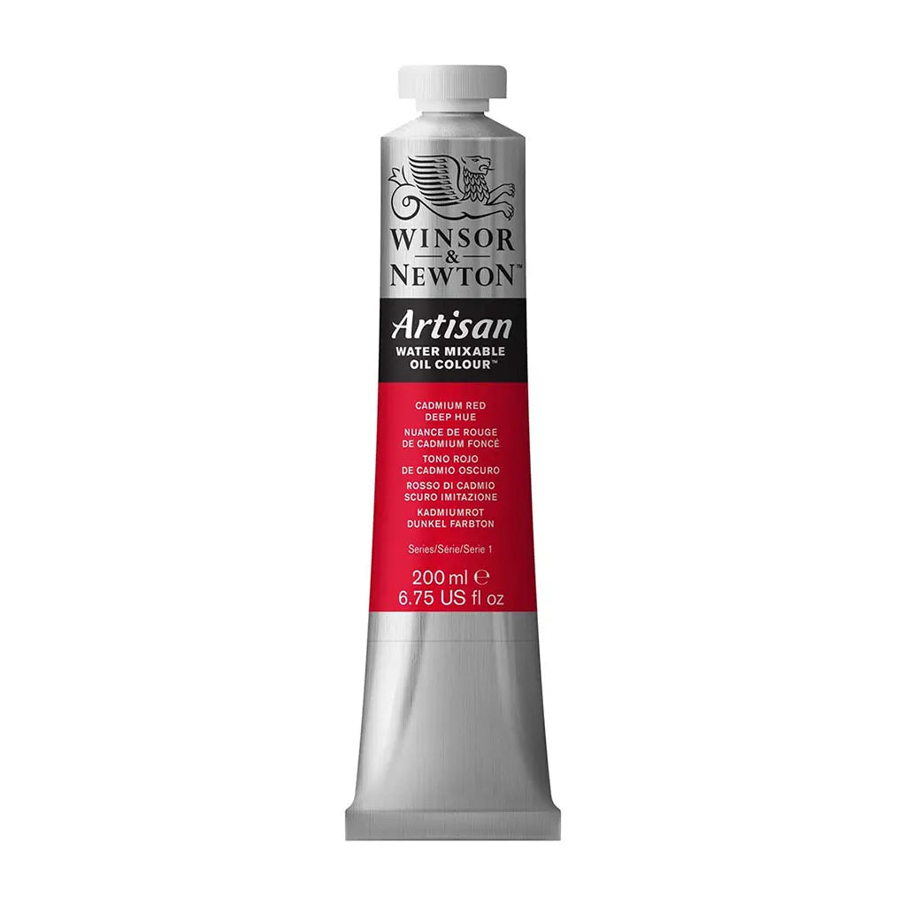 Winsor & Newton Artisan Mixable Oil Color 200ml Cadmium Red Deep Hue S1