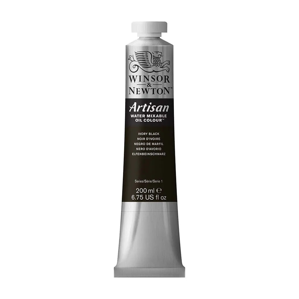 Winsor & Newton Artisan Mixable Oil Color 200ml Ivory Black S1